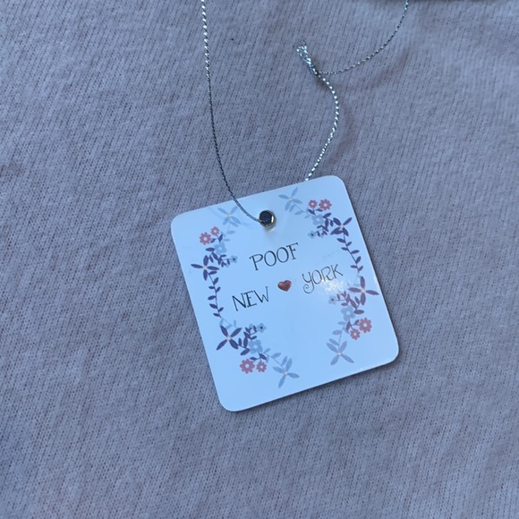 NWT Juniors Poof! Brushed Contrast Drop Raglan Sleeve Top in Pink and Grey - Picture 4 of 8